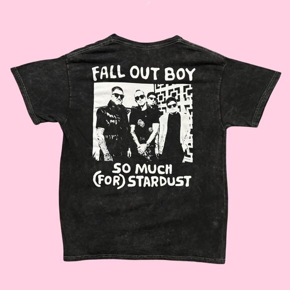 Fall Out Boy So Much (For) Stardust Rock Band Mineral Wash Tee L - Picture 1 of 5